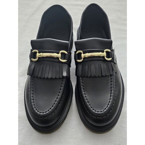 Doc Dr. Martens Adrian Snaffle Loafers Black Leather Size Women’s 9 Men’s 8 - Picture 10 of 10